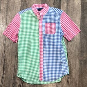 Polo by Ralph Lauren Multi-Color Gingham Short Sleeve Shirt